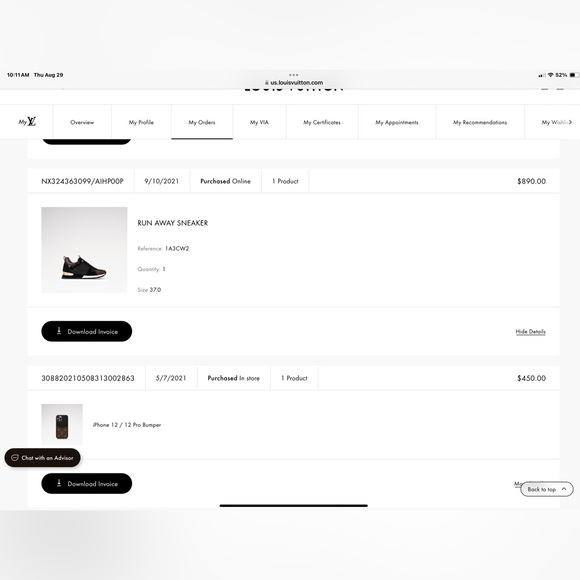 Louis Vuitton Run Away Sneakers 37 - Picture 5 of 7